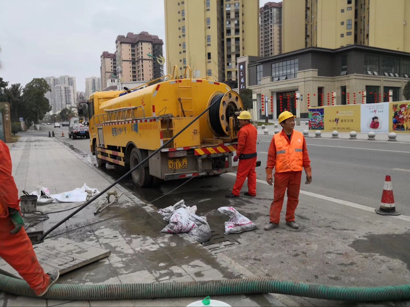 右江排污管道清淤-管道清洗