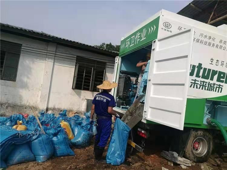 右江工业污泥压干处理